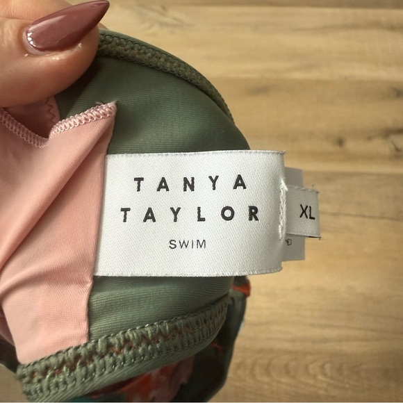 Tanya Taylor pink & green Maxine bikini top, bottoms and sarong set - Large NWOT - Picture 12 of 12